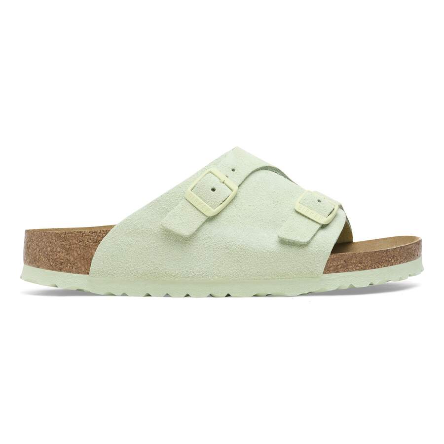 Zürich Suede Leather - Faded Lime