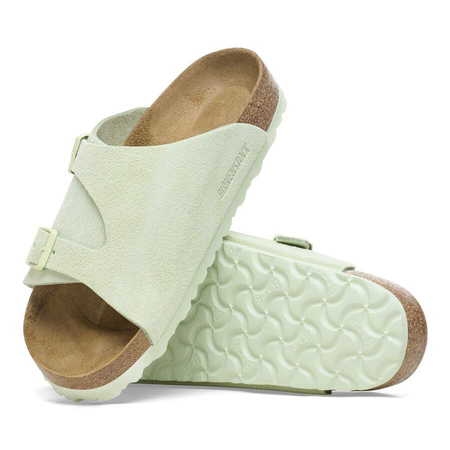 Zürich Suede Leather - Faded Lime