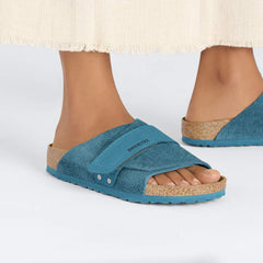 Kyoto Suede Leather - Deep Turquoise