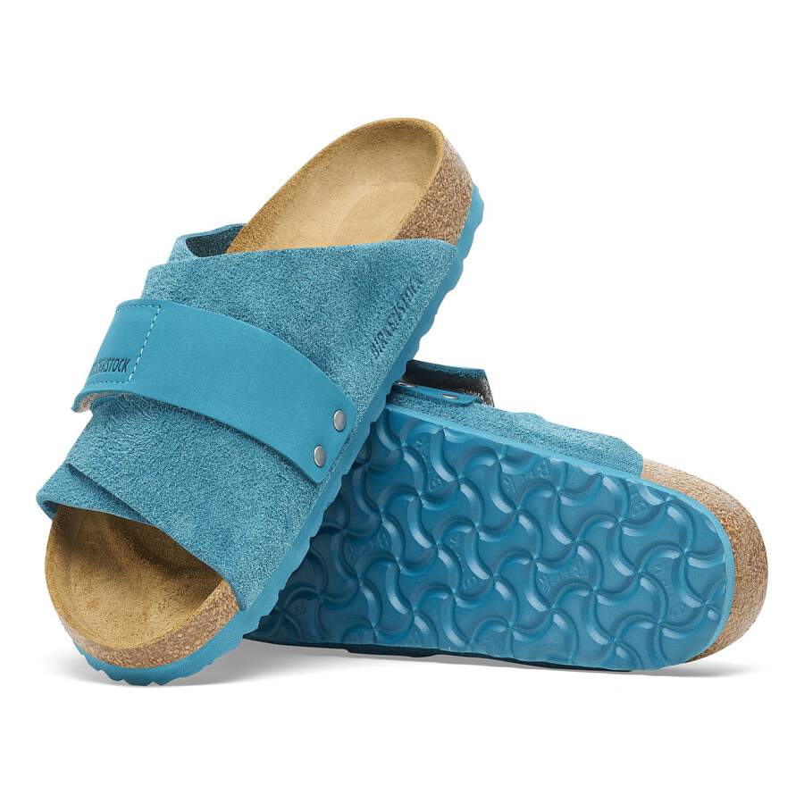 Kyoto Suede Leather - Deep Turquoise