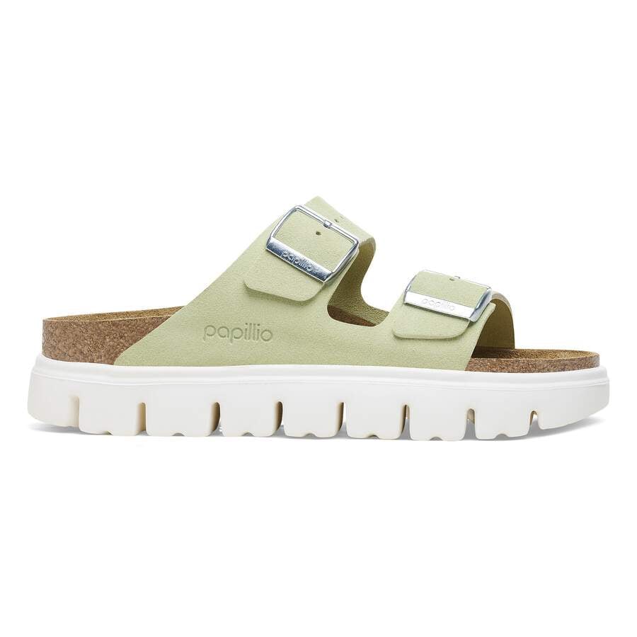 Arizona Chunky Suede Leather - Faded Lime