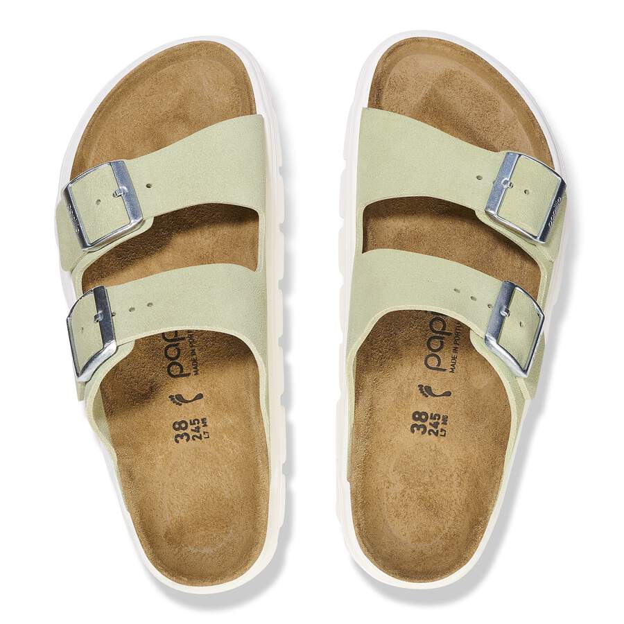 Arizona Chunky Suede Leather - Faded Lime