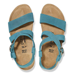 Sibyl Ring-Buckle Nubuck Leather Embossed - Biscay Bay