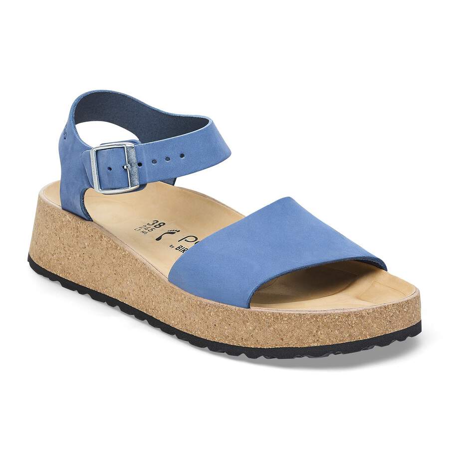 Glenda Nubuck Leather - Elemental Blue