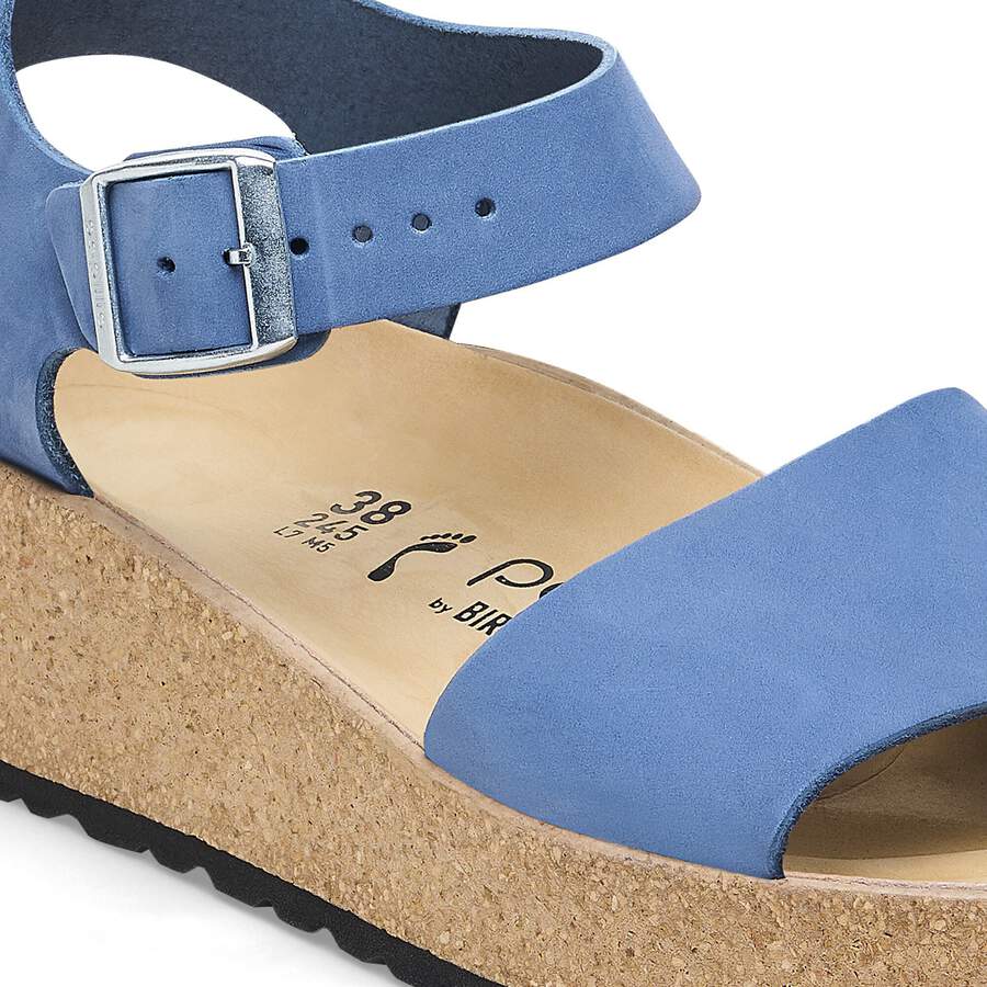 Glenda Nubuck Leather - Elemental Blue