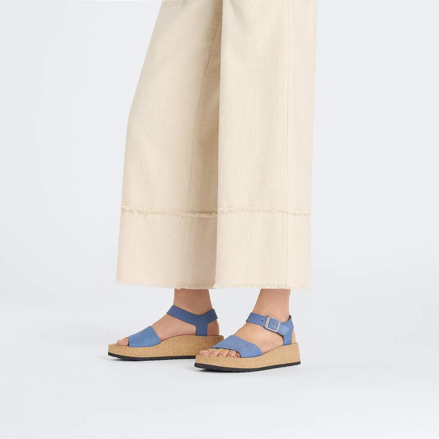 Glenda Nubuck Leather - Elemental Blue