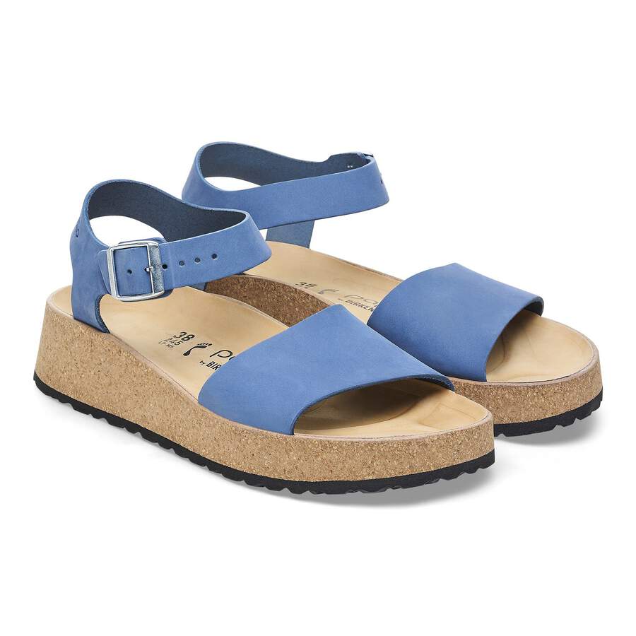Glenda Nubuck Leather - Elemental Blue