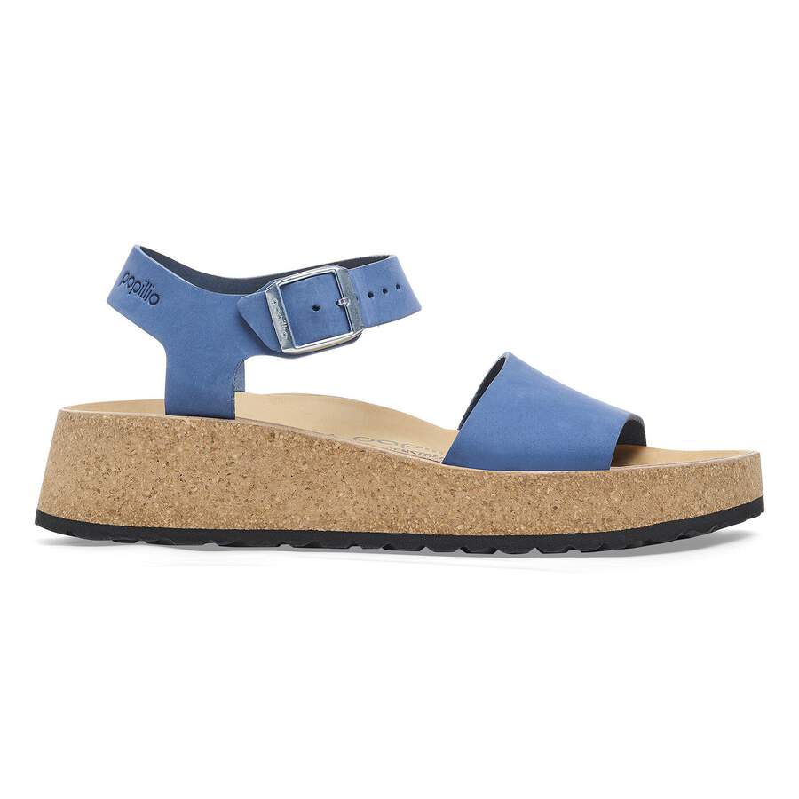 Glenda Nubuck Leather - Elemental Blue