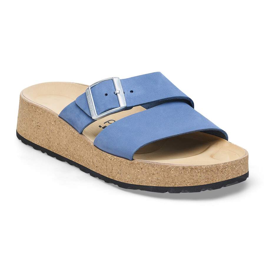 Almina Nubuck Leather - Elemental Blue