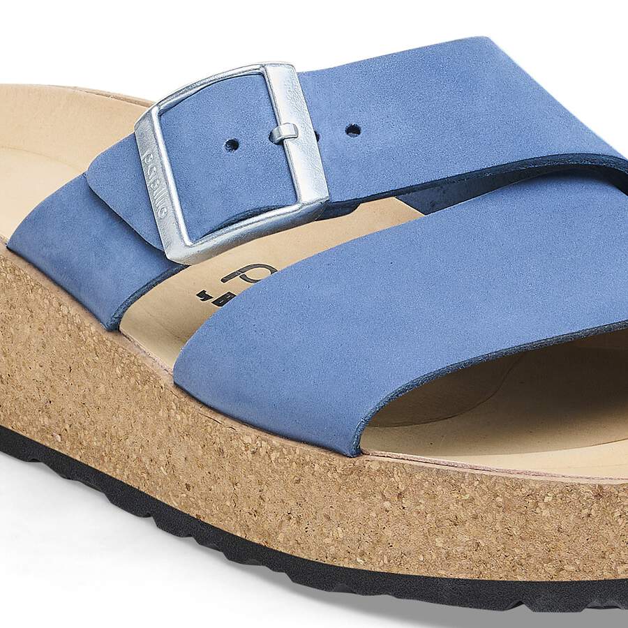 Almina Nubuck Leather - Elemental Blue