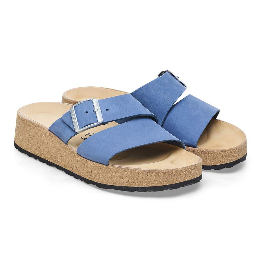 Almina Nubuck Leather - Elemental Blue