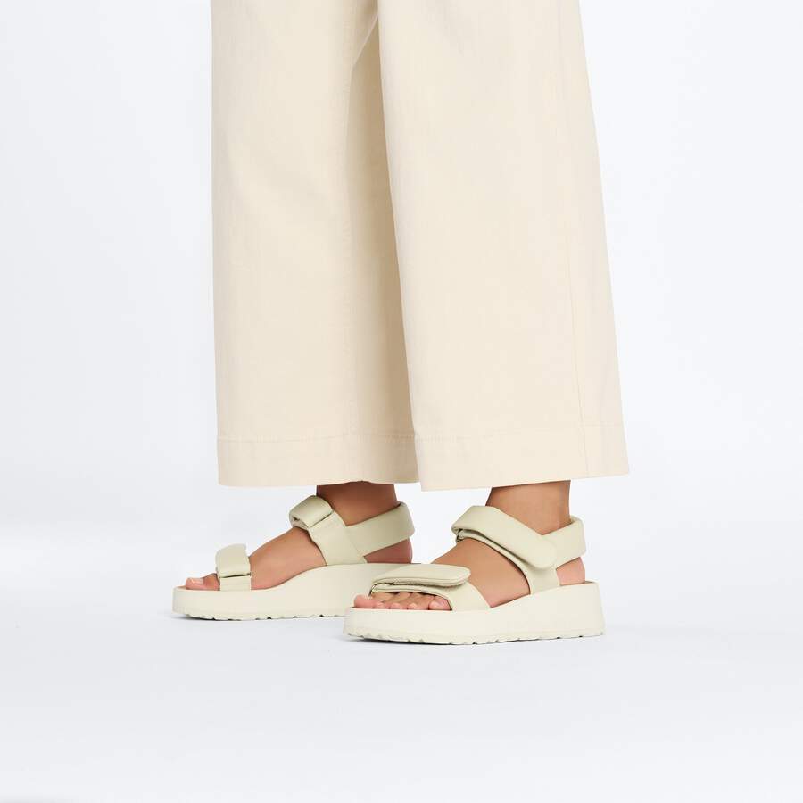 Theda Natural Leather - Ecru