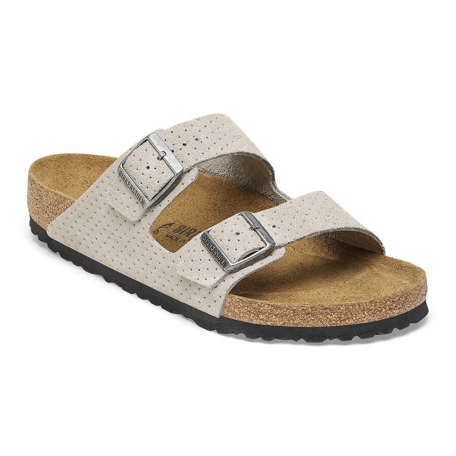 Arizona Suede Leather Embossed - Dotted Stone Coin