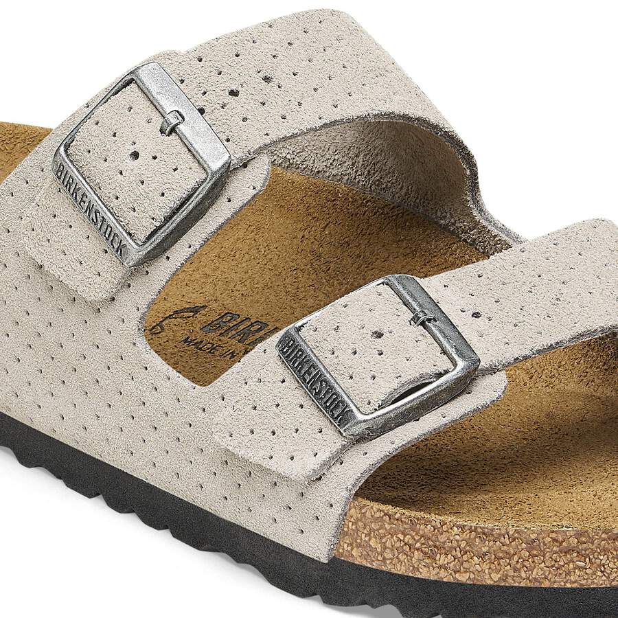 Arizona Suede Leather Embossed - Dotted Stone Coin