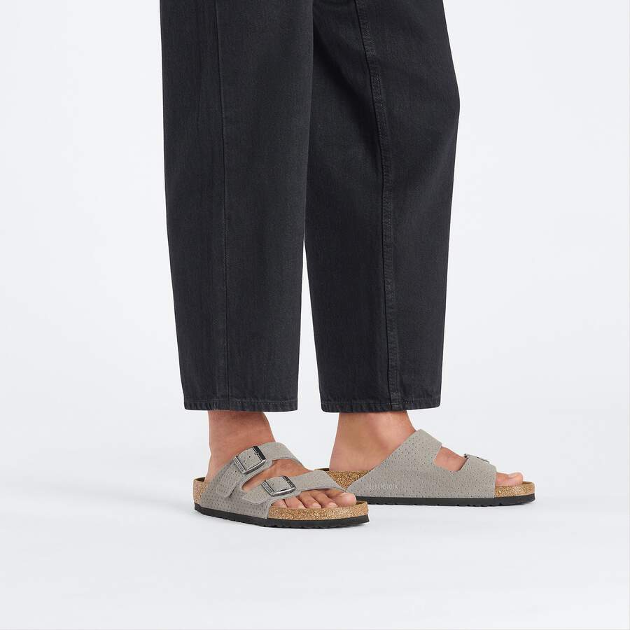 Arizona Suede Leather Embossed - Dotted Stone Coin