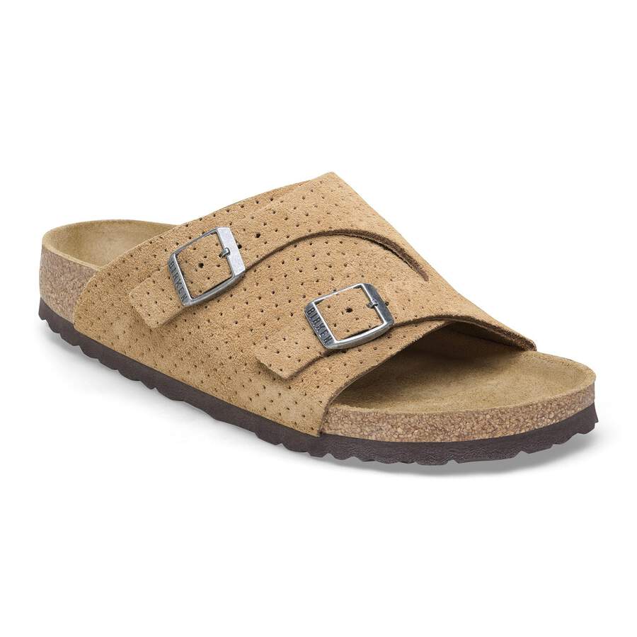 Zürich Suede Leather Embossed - Dotted New Beige