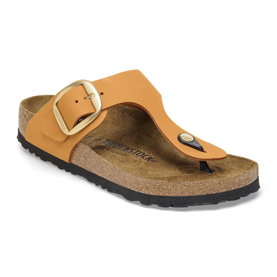 Gizeh Big Buckle Nubuck Leather - Burnt Orange