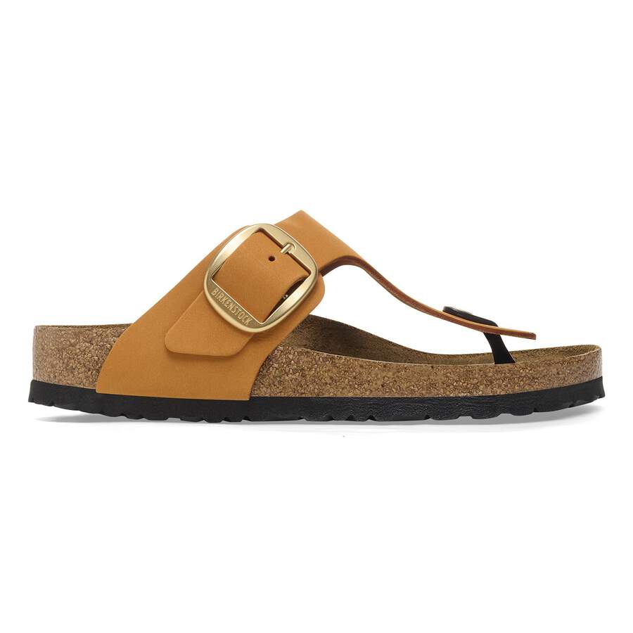 Gizeh Big Buckle Nubuck Leather - Burnt Orange