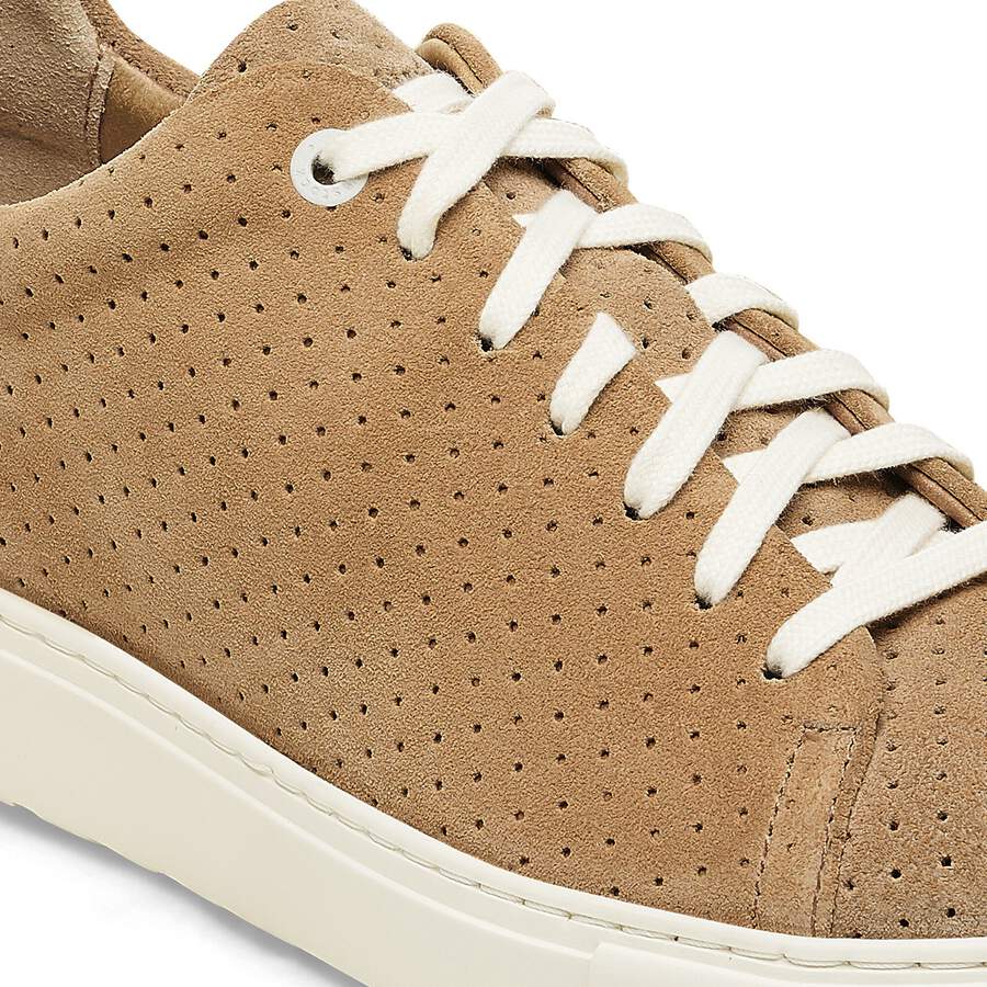 Bend Low Suede Leather Embossed - Dotted New Beige
