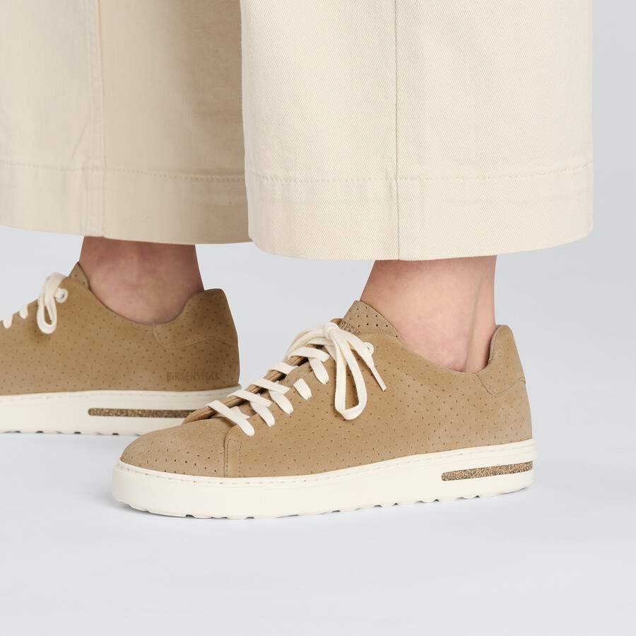 Bend Low Suede Leather Embossed - Dotted New Beige