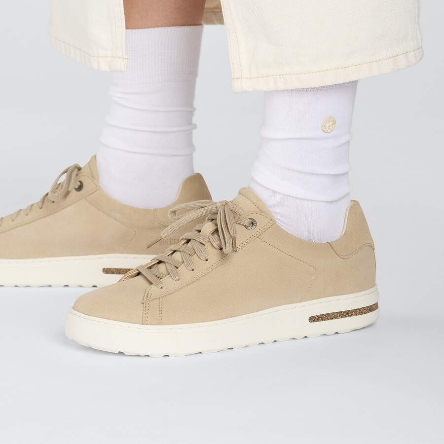 Bend Low Suede Leather - Sandcastle/White
