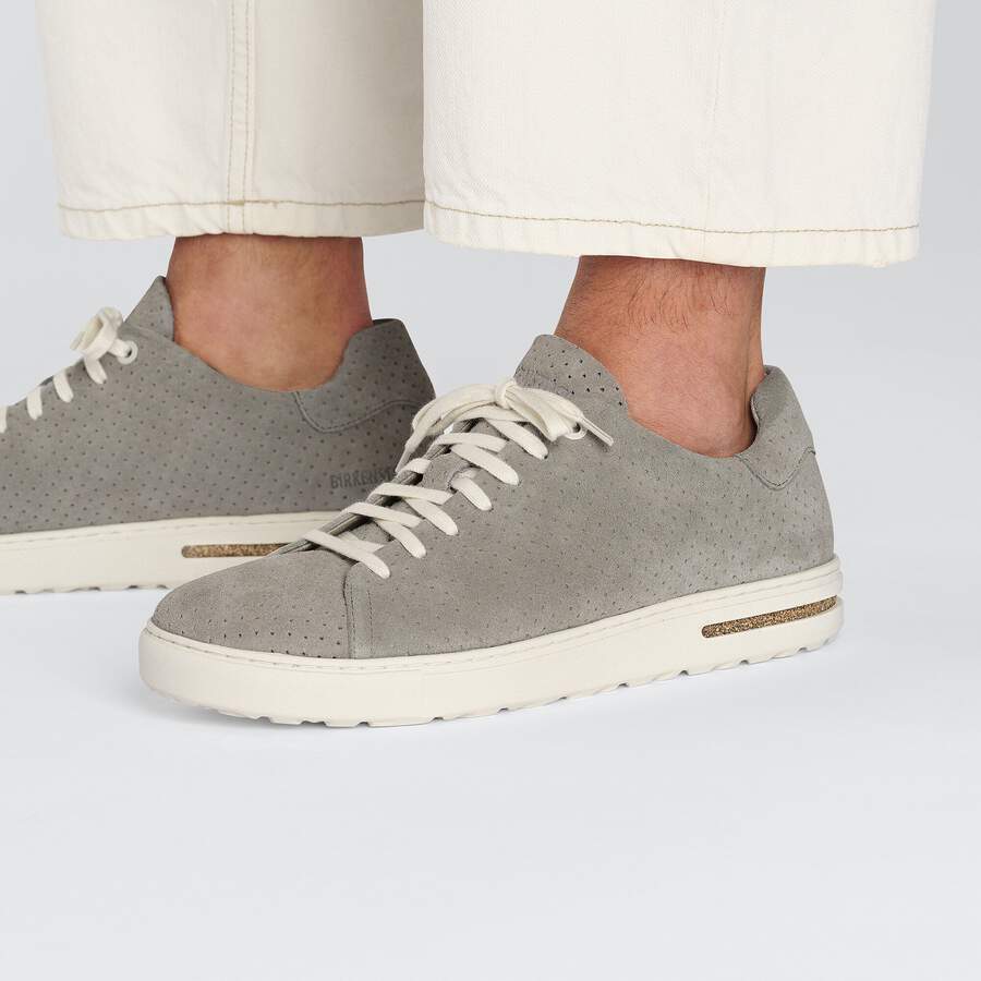 Bend Low Suede Leather Embossed - Dotted Stone Coin
