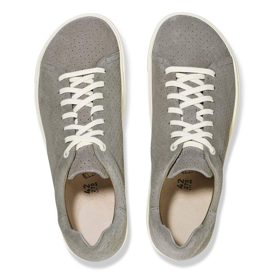 Bend Low Suede Leather Embossed - Dotted Stone Coin