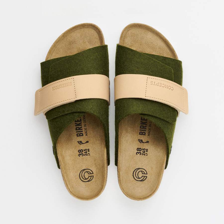 Kyoto Leather/Textile/Felt - Olive