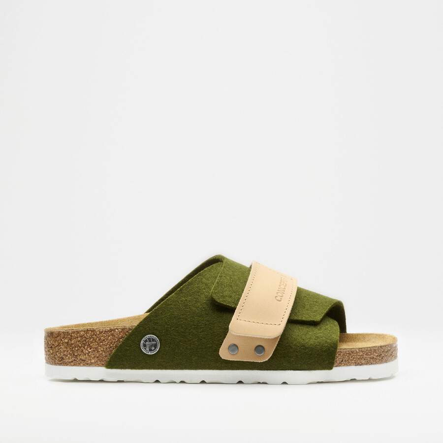 Kyoto Leather/Textile/Felt - Olive