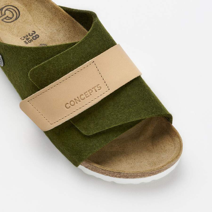 Kyoto Leather/Textile/Felt - Olive