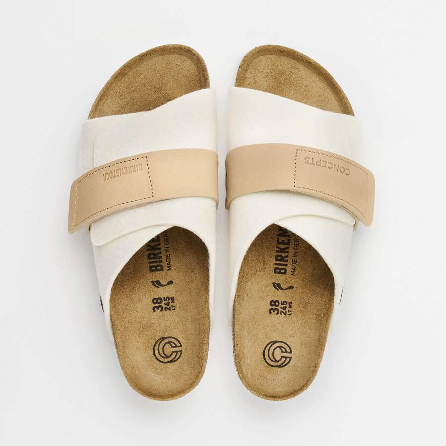 Kyoto Leather/Textile/Felt - White