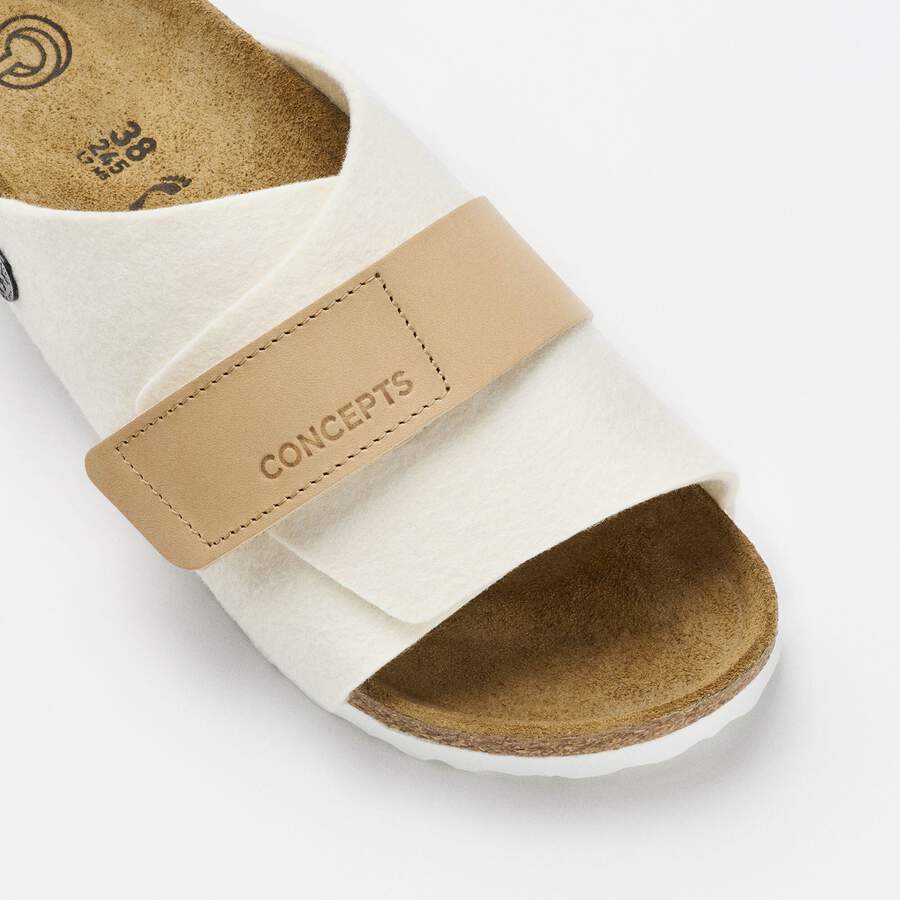 Kyoto Leather/Textile/Felt - White