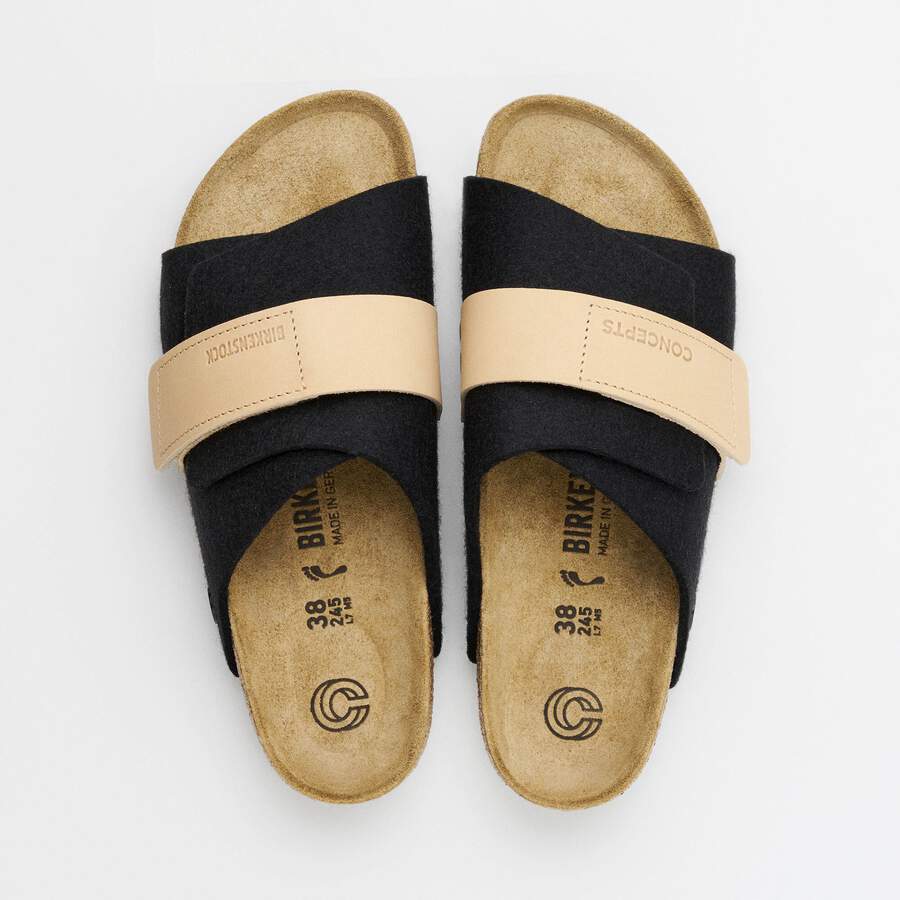 Kyoto Leather/Textile/Felt - Black
