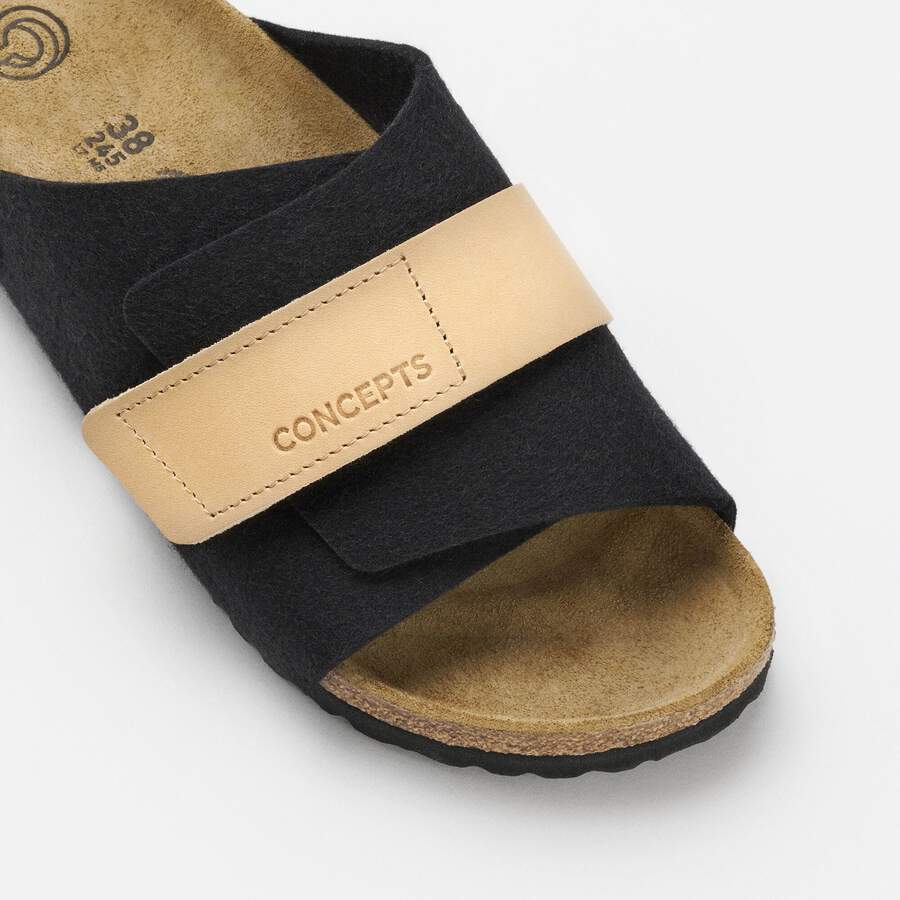 Kyoto Leather/Textile/Felt - Black