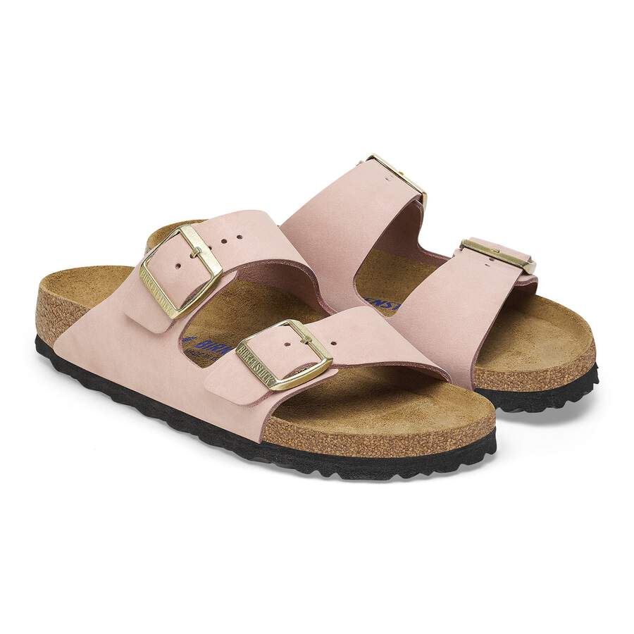 Arizona Soft Footbed Nubuck Leather - Soft Pink
