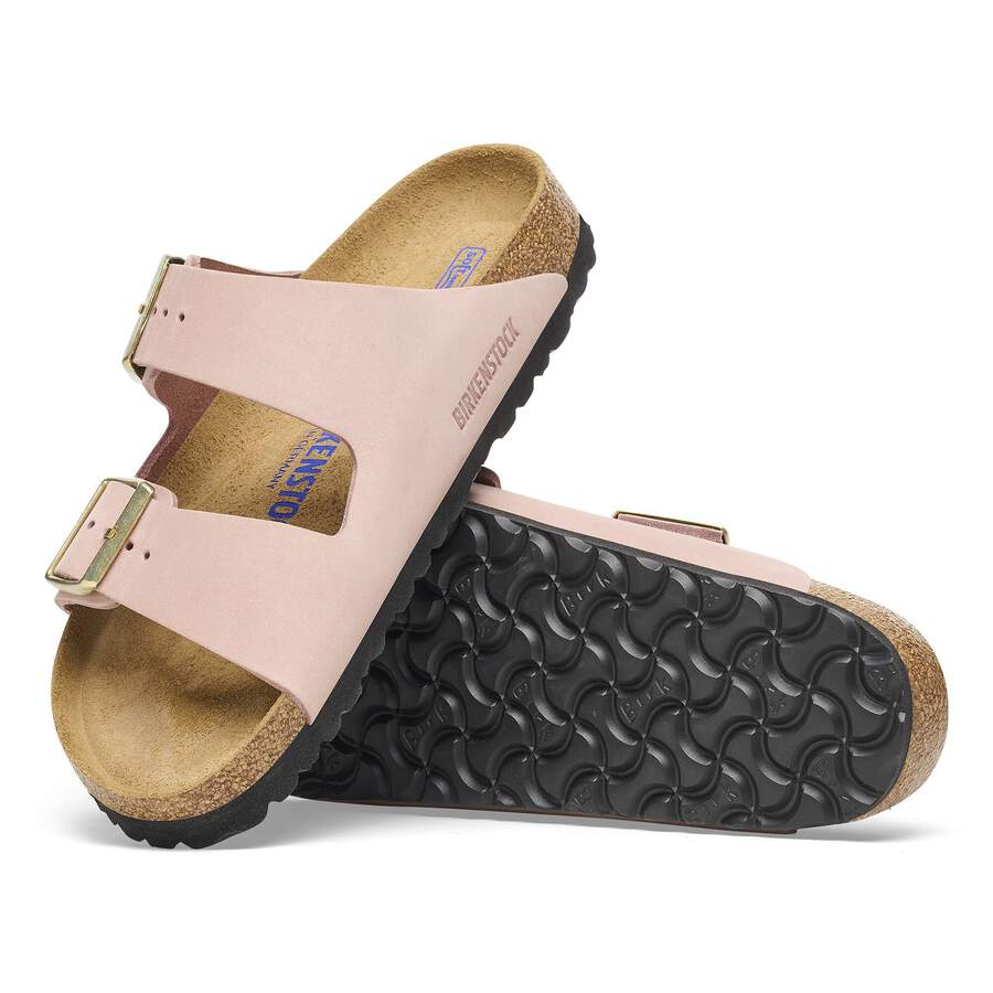 Arizona Soft Footbed Nubuck Leather - Soft Pink