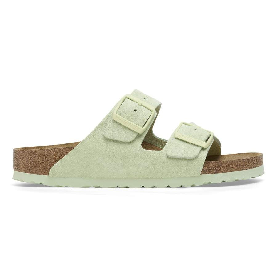 Arizona Soft Footbed Suede Leather - Faded Lime