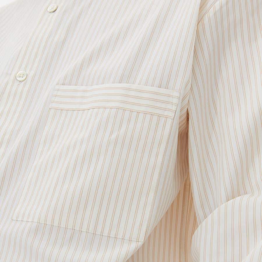 Tekla Long-sleeved Shirt - Wheat Stripes