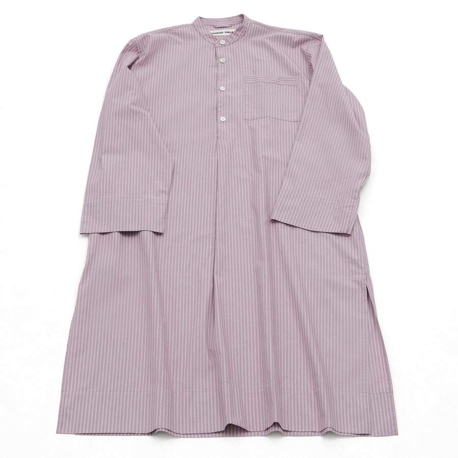 Tekla Kaftan - Mauve Stripes