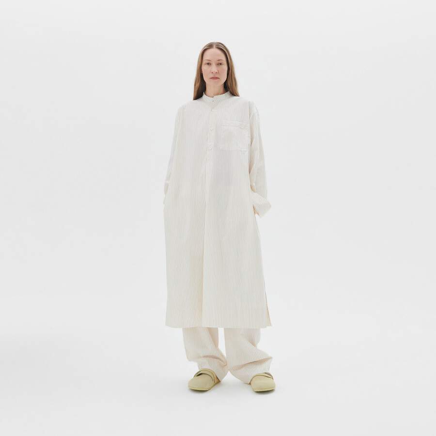 Tekla Kaftan - Wheat Stripes