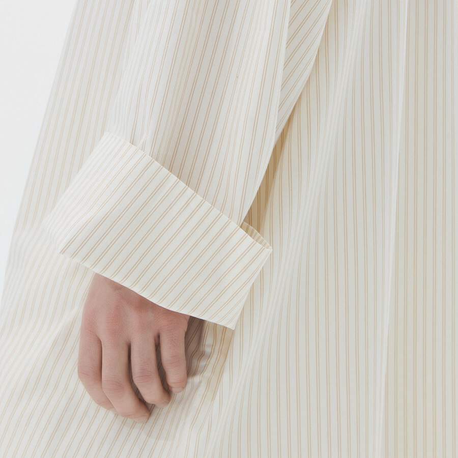 Tekla Kaftan - Wheat Stripes