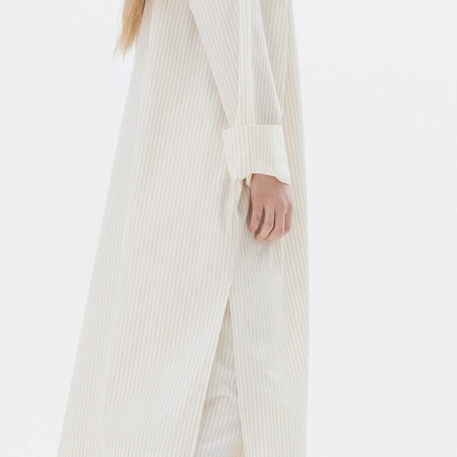 Tekla Kaftan - Wheat Stripes