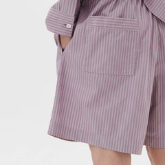 Tekla Shorts - Mauve Stripes