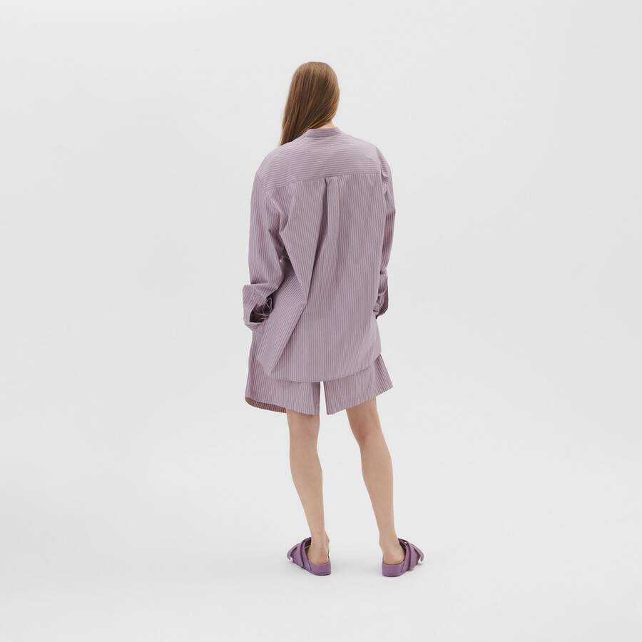 Tekla Shorts - Mauve Stripes
