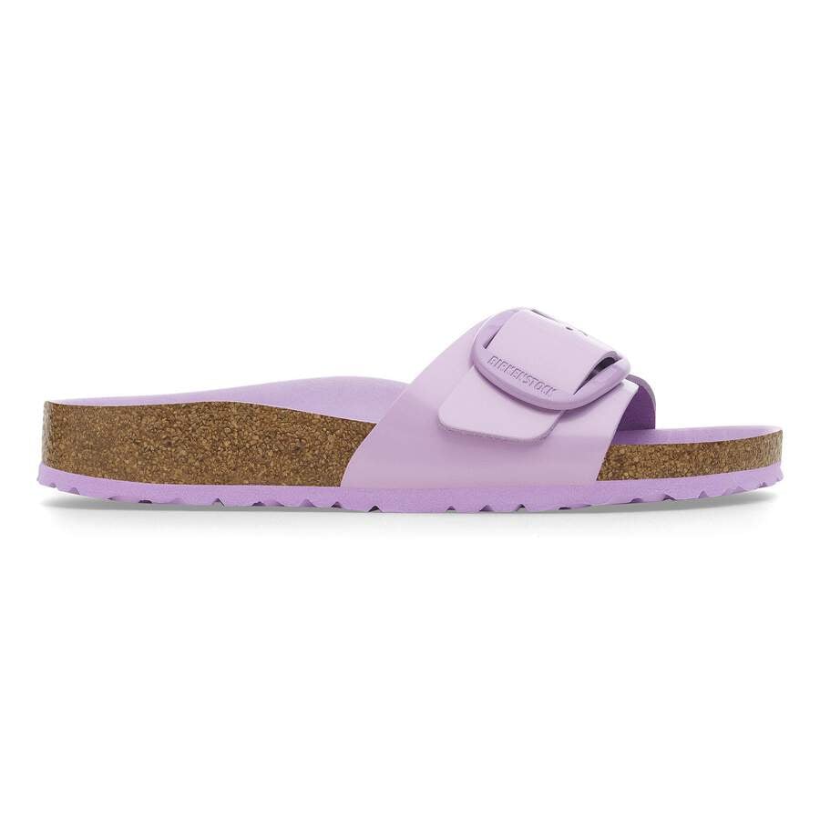 Madrid Big Buckle Natural Leather Patent - High-Shine Crocus Tonal Buckle