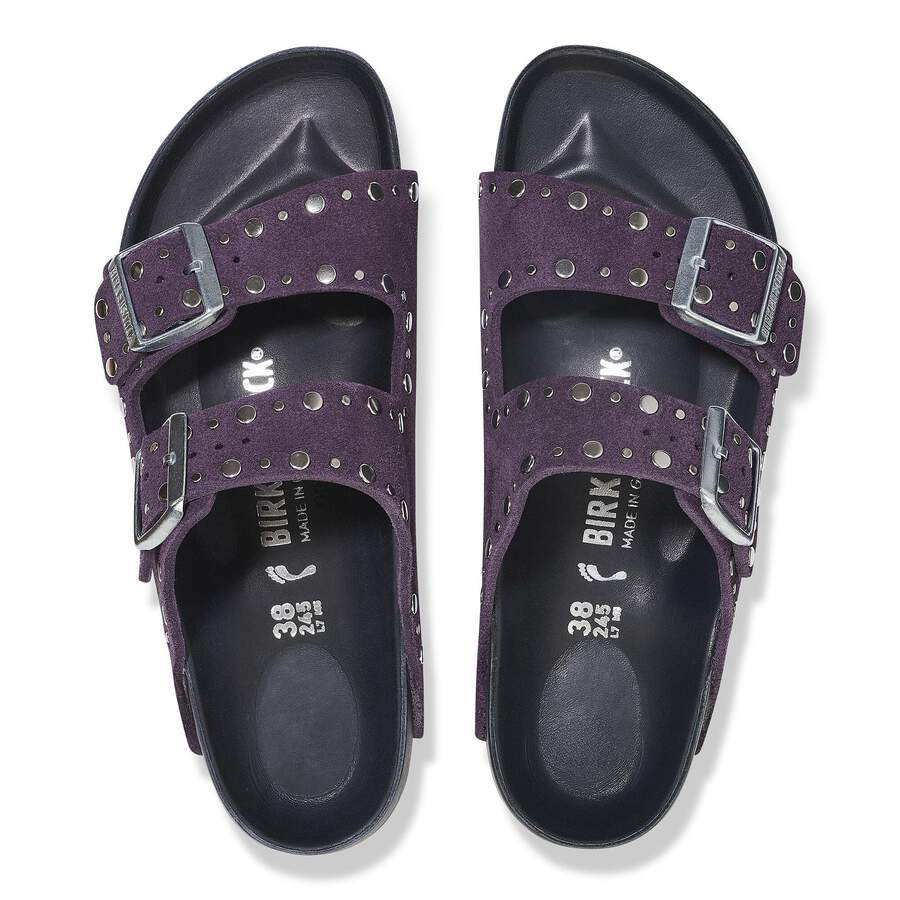 Arizona Rivet Suede Leather - Acai