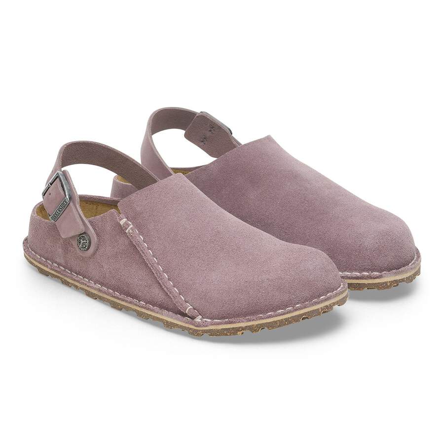 Lutry Premium Suede Leather - Faded Purple