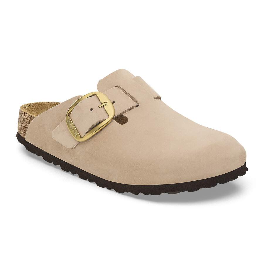 Boston Big Buckle Nubuck Leather - Sandcastle