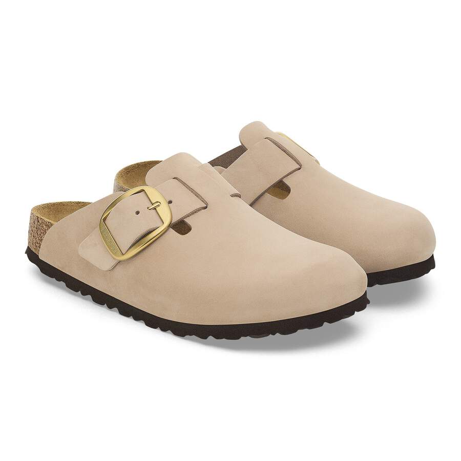 Boston Big Buckle Nubuck Leather - Sandcastle
