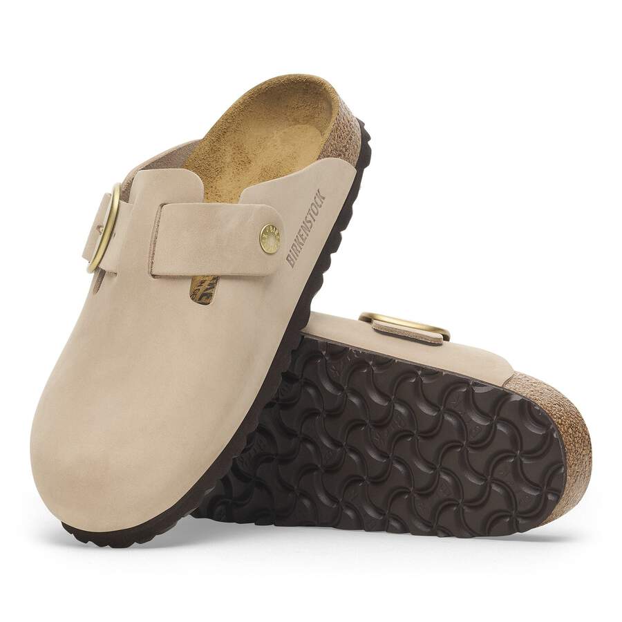 Boston Big Buckle Nubuck Leather - Sandcastle